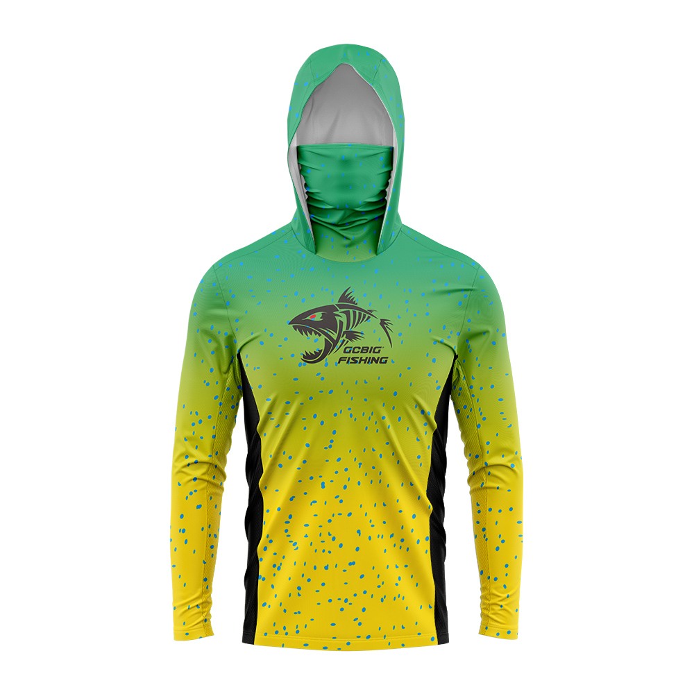 Gradient Green‑Yellow Skeleton - Fishing Hoodie 评论和价格