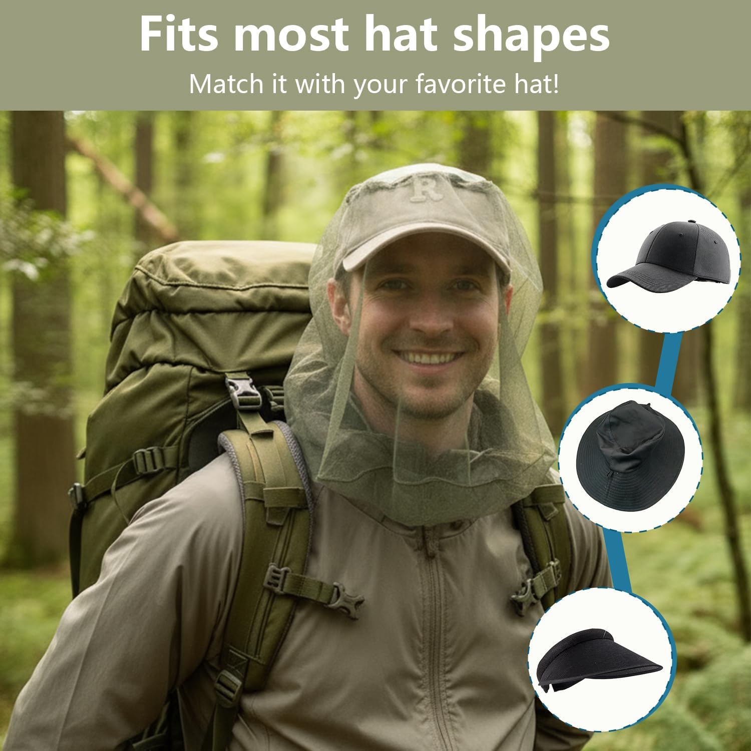 Fishing Sun Mosquito Hat Breat - Fishing Hat 评论和价格