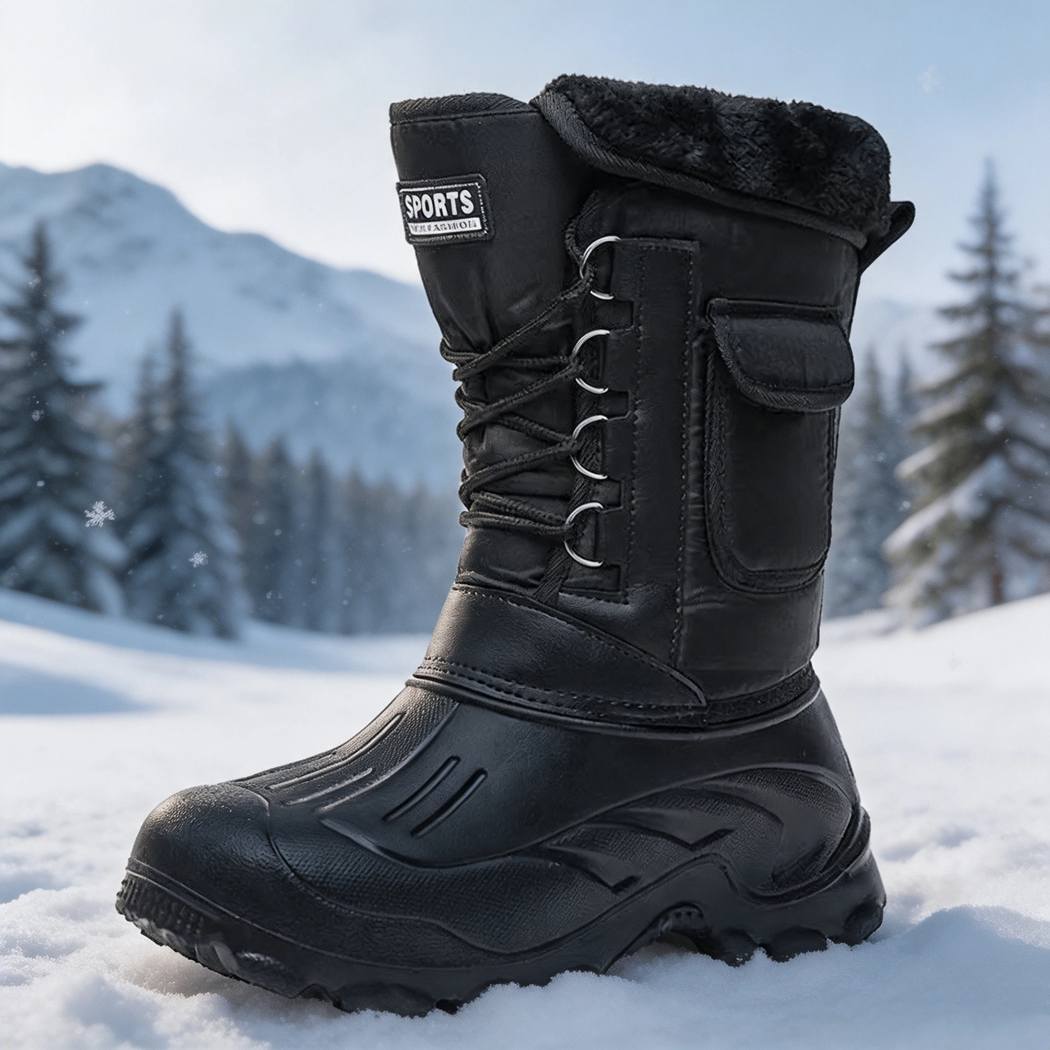 Men Winter Snow Boots Outdoor  - Fishing Boots 评论和价格