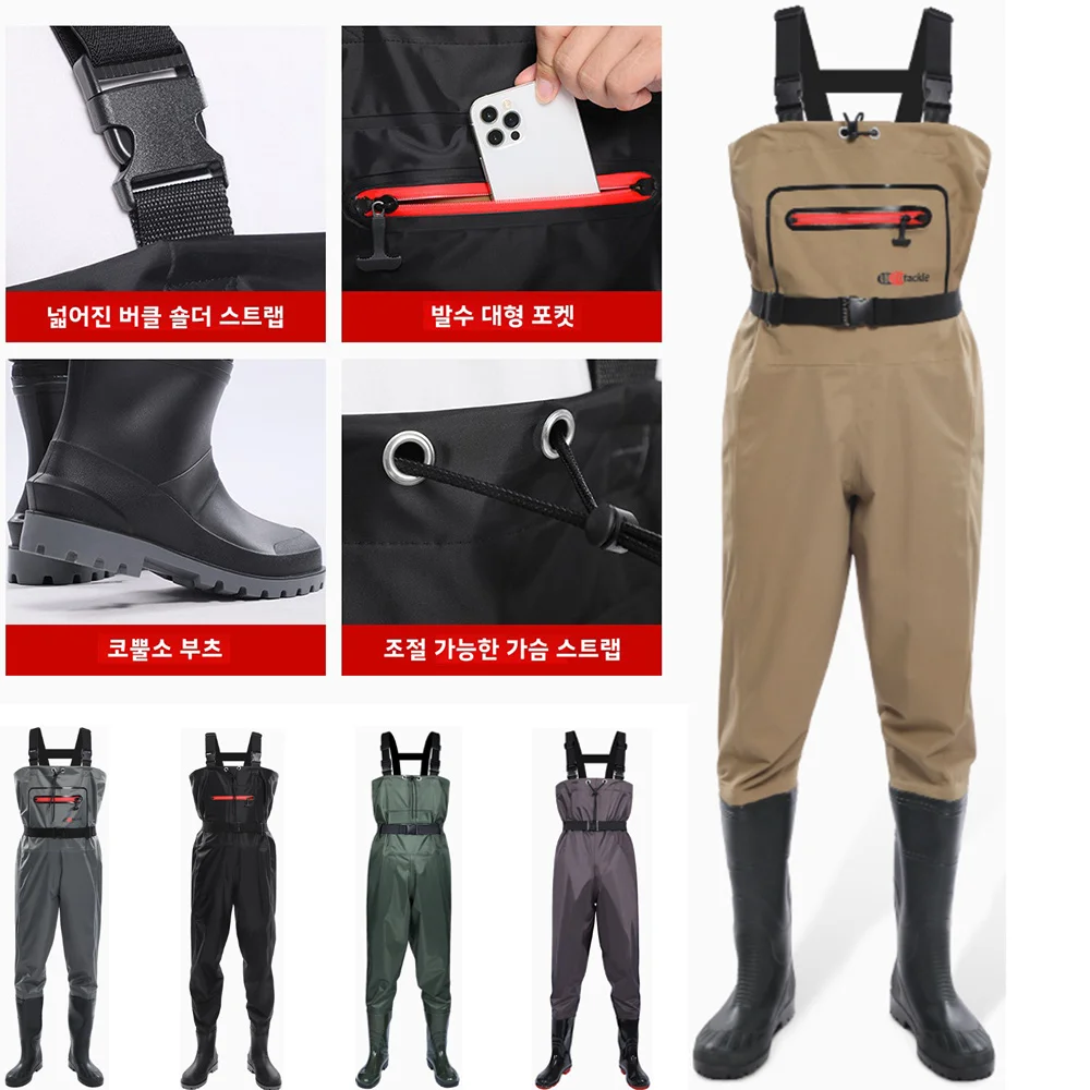 Waterproof Chest Waders with F - Fishing Pants Waterproof 评论和价格